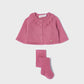 Camelia Knit Baby Sweater and Tights Set