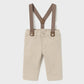 Khaki Trousers with Suspenders