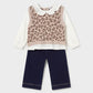 Mayoral 2536 Pants and Leopard Vest Top Set