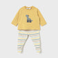 Mayoral 2566 Yellow Dinosaur 2pc Set
