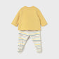 Mayoral 2566 Yellow Dinosaur 2pc Set