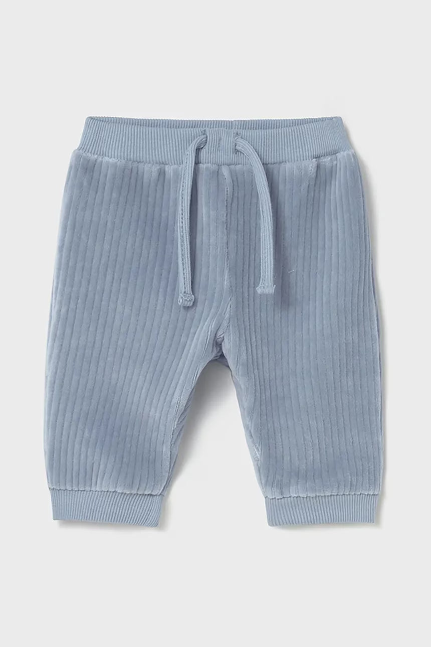 Mayoral 2587 Blue Bell Velour Pants