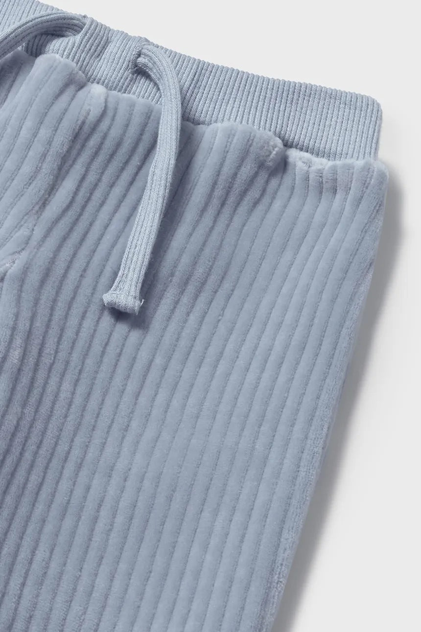 Mayoral 2587 Blue Bell Velour Pants