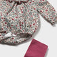 Mayoral 2672 Floral Printed Romper with Tights