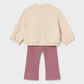 Mayoral 2706 Embellished Flower Sweatshirt and Pants Set