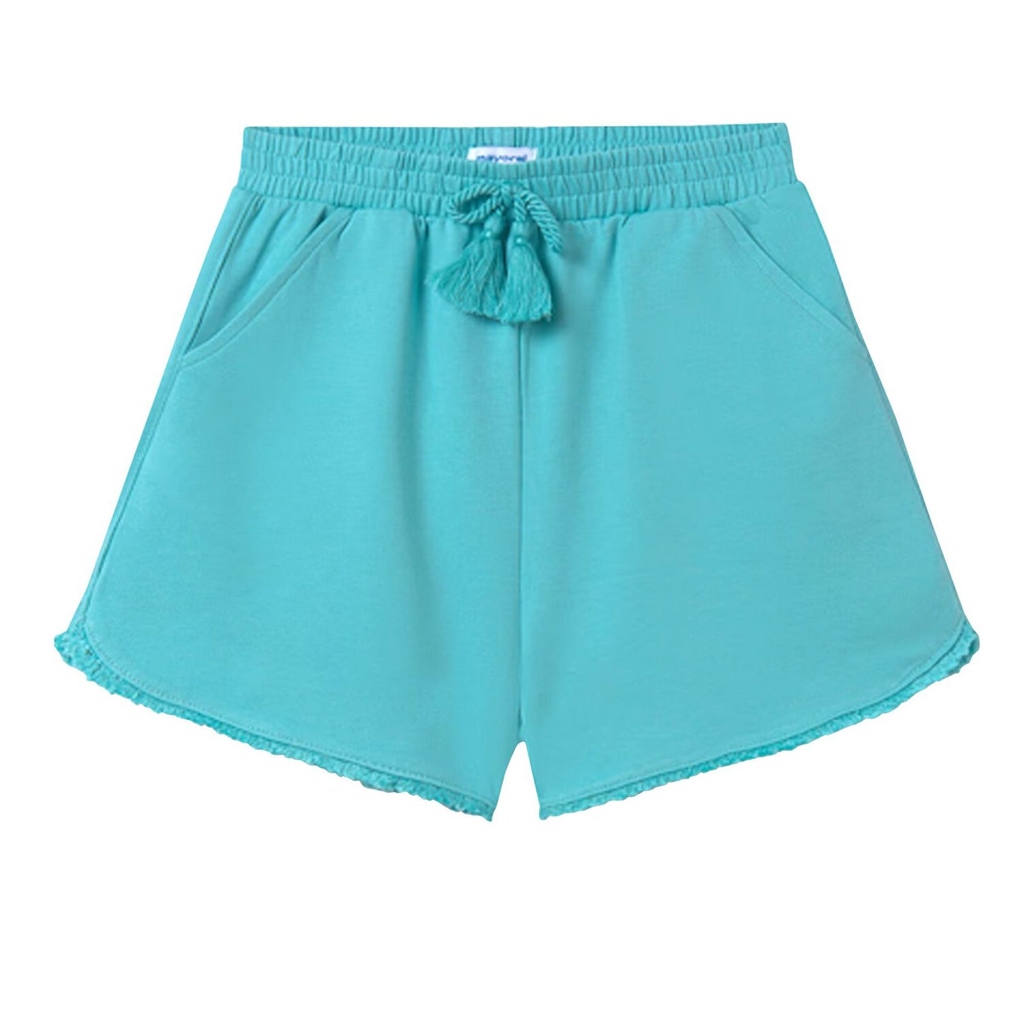 Aqua Fringe Pull On Short
