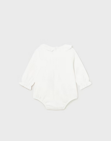 Blanco Ruffle Onesie