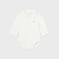 Crudo White Polo Onesie