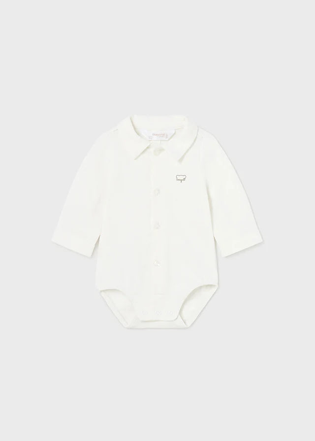 Crudo White Polo Onesie