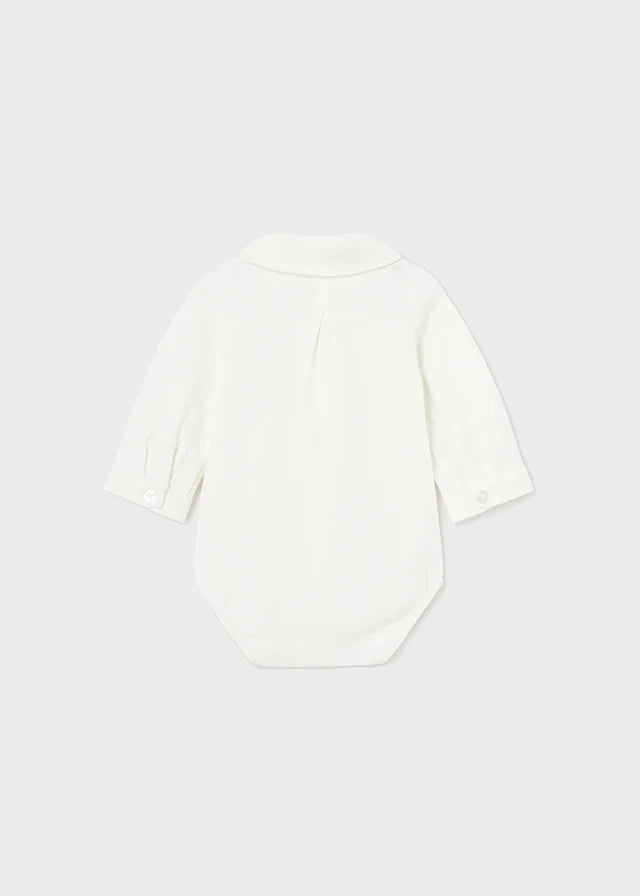 Crudo White Polo Onesie