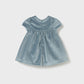 Mayoral 2816 Dress Mineral Blue Velvet Dress
