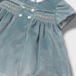 Mayoral 2816 Dress Mineral Blue Velvet Dress