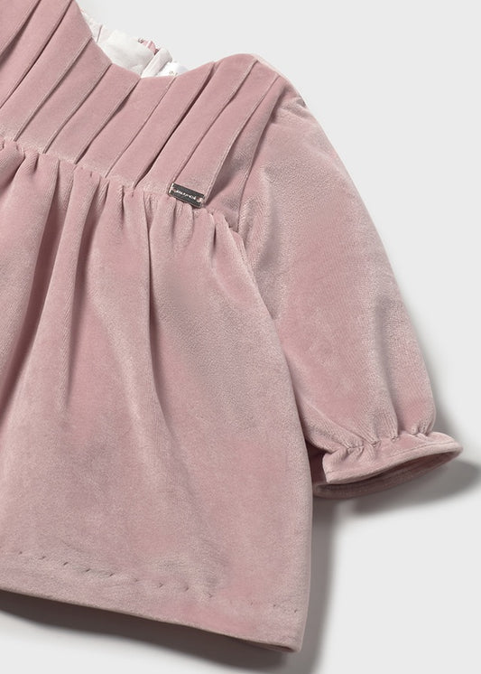Mayoral 2819 Petal Pink Pleated Dress