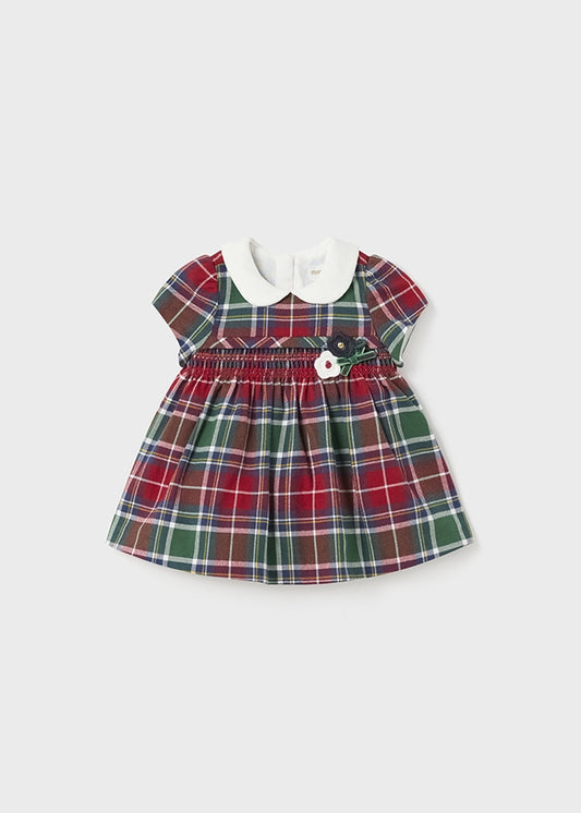 Infant Tartan Plaid Smock Dress