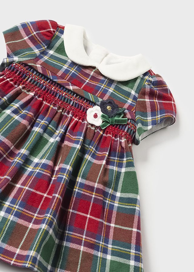 Infant Tartan Plaid Smock Dress