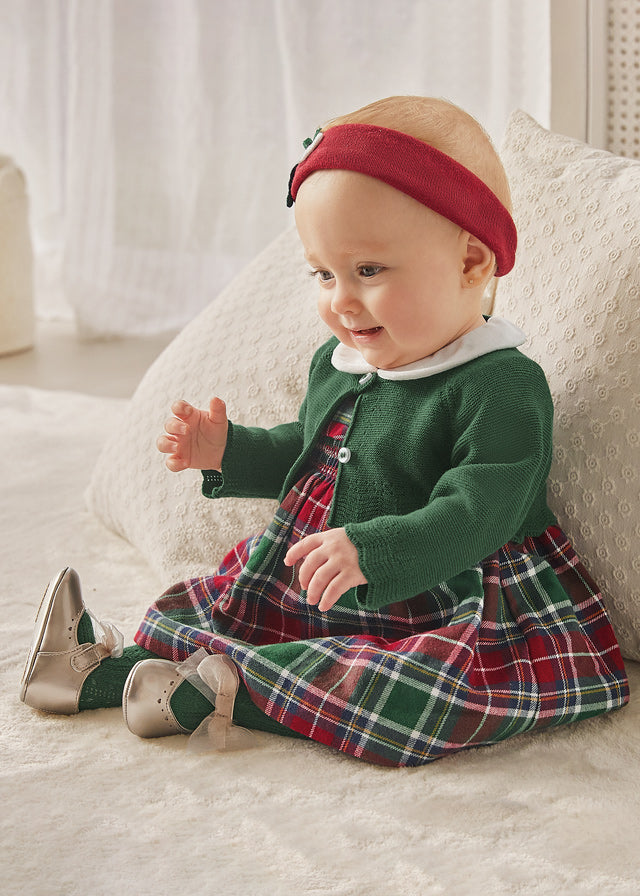 Infant Tartan Plaid Smock Dress