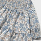 Mayoral 2909 Girls Blue Bell Floral Print Velvet Dress