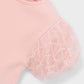Mayoral 3001 Girl Pink Tulle Puff Sleeve T-shirt
