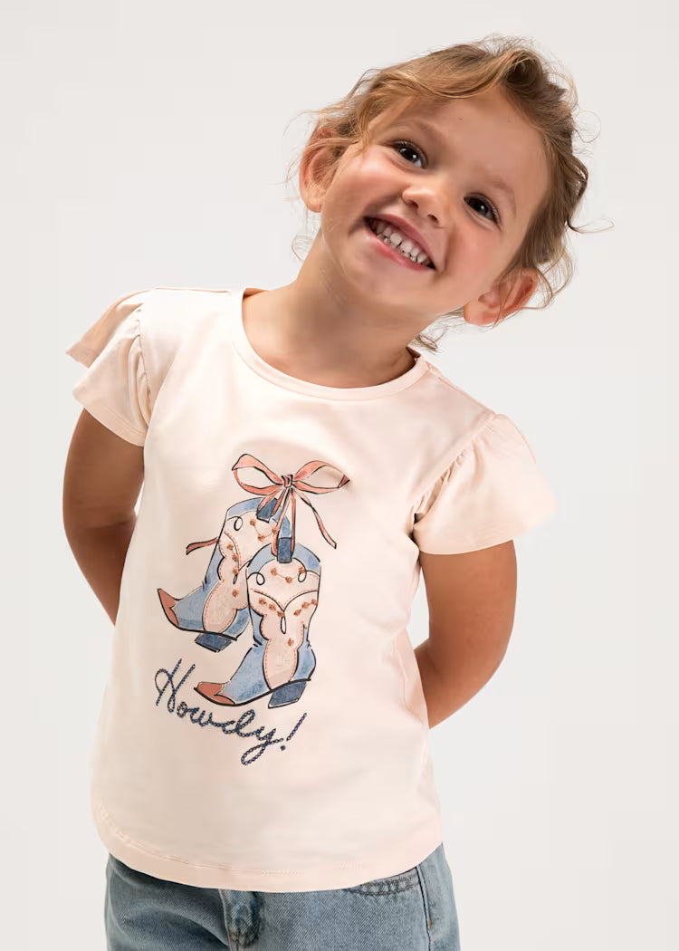 Mayoral 3007 Girl Boots T-shirt