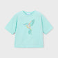 Mayoral 3016 Girl Drop Shoulder Hummingbird T-shirt
