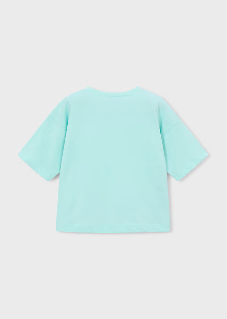 Mayoral 3016 Girl Drop Shoulder Hummingbird T-shirt