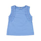 Blue Ruffle Shoulder Tank