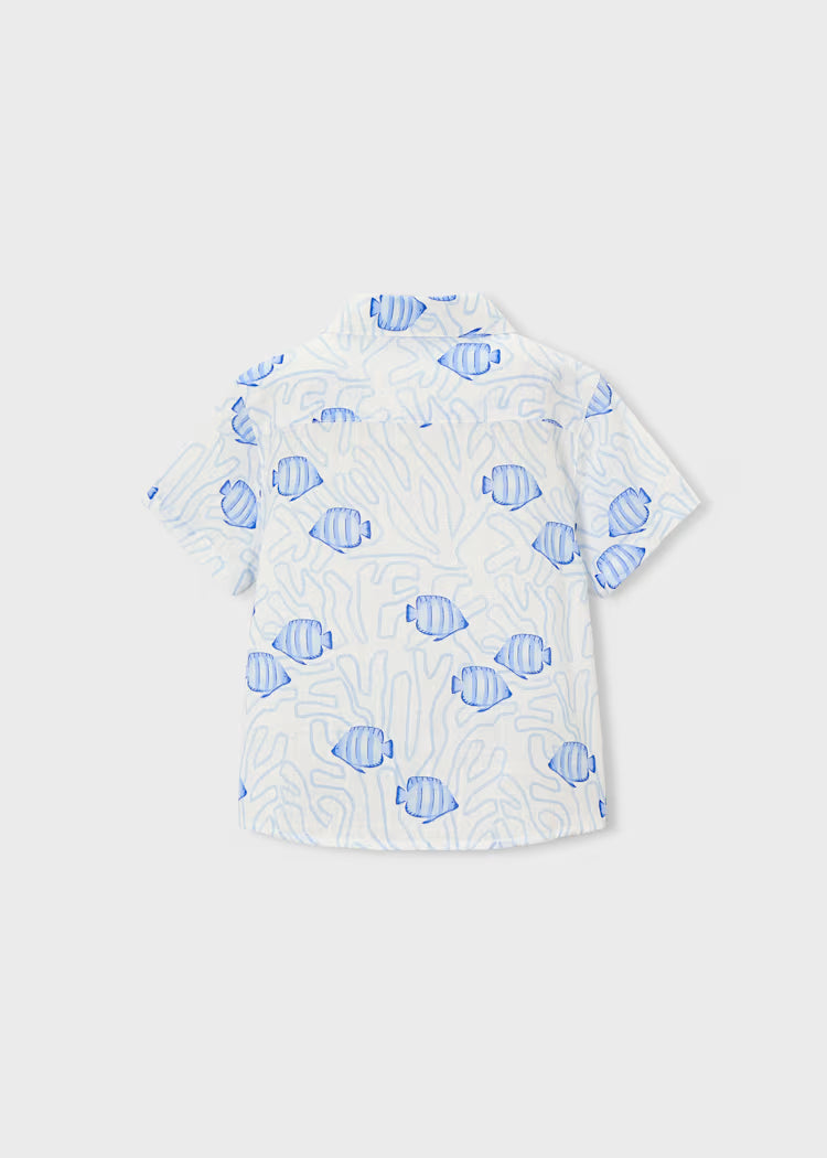 Mayoral 3115 Boy Fish Printed Shirt