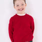 Rojo Sweater Knit Scalloped Sweater