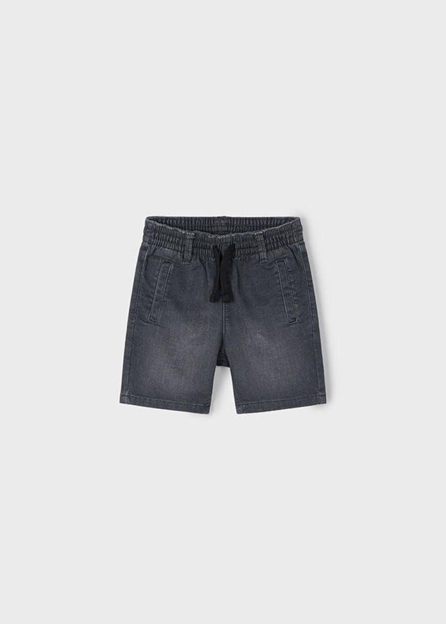 Black Denim Shorts