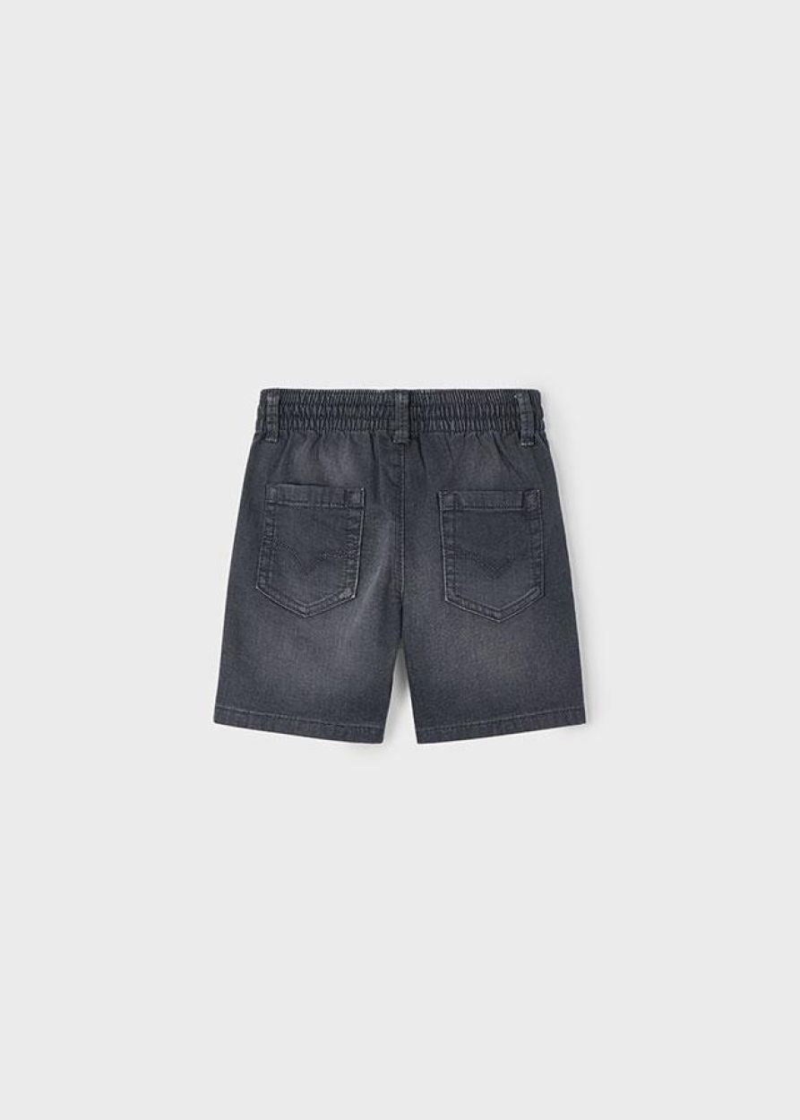 Black Denim Shorts