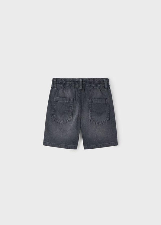 Black Denim Shorts
