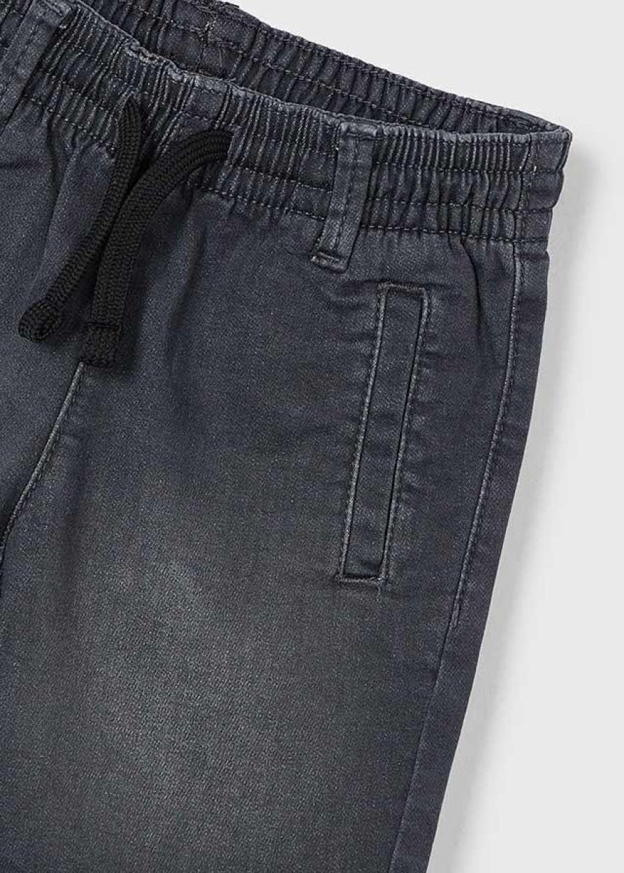 Black Denim Shorts