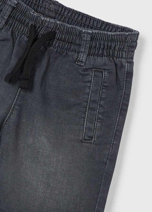Black Denim Shorts