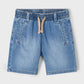 Blue Jean Drawstring Shorts
