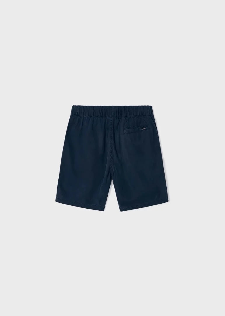 Soft Navy Linen Shorts