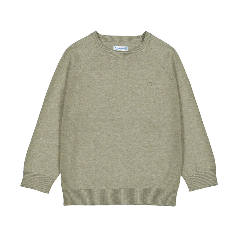 Mayoral 323 Basic Pullover Sweater Pistachio