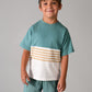 Mayoral 3601 Marine Blue Stripe Tee