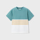 Mayoral 3601 Marine Blue Stripe Tee