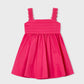 Mayoral 3926 Hot Pink Girl Satin Dress
