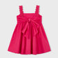 Mayoral 3926 Hot Pink Girl Satin Dress