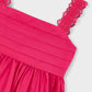 Mayoral 3926 Hot Pink Girl Satin Dress