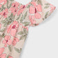 Mayoral 3932 Girl Printed Smocked Dress