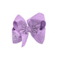 GLITTER METALLIC BOW ON CLIP
