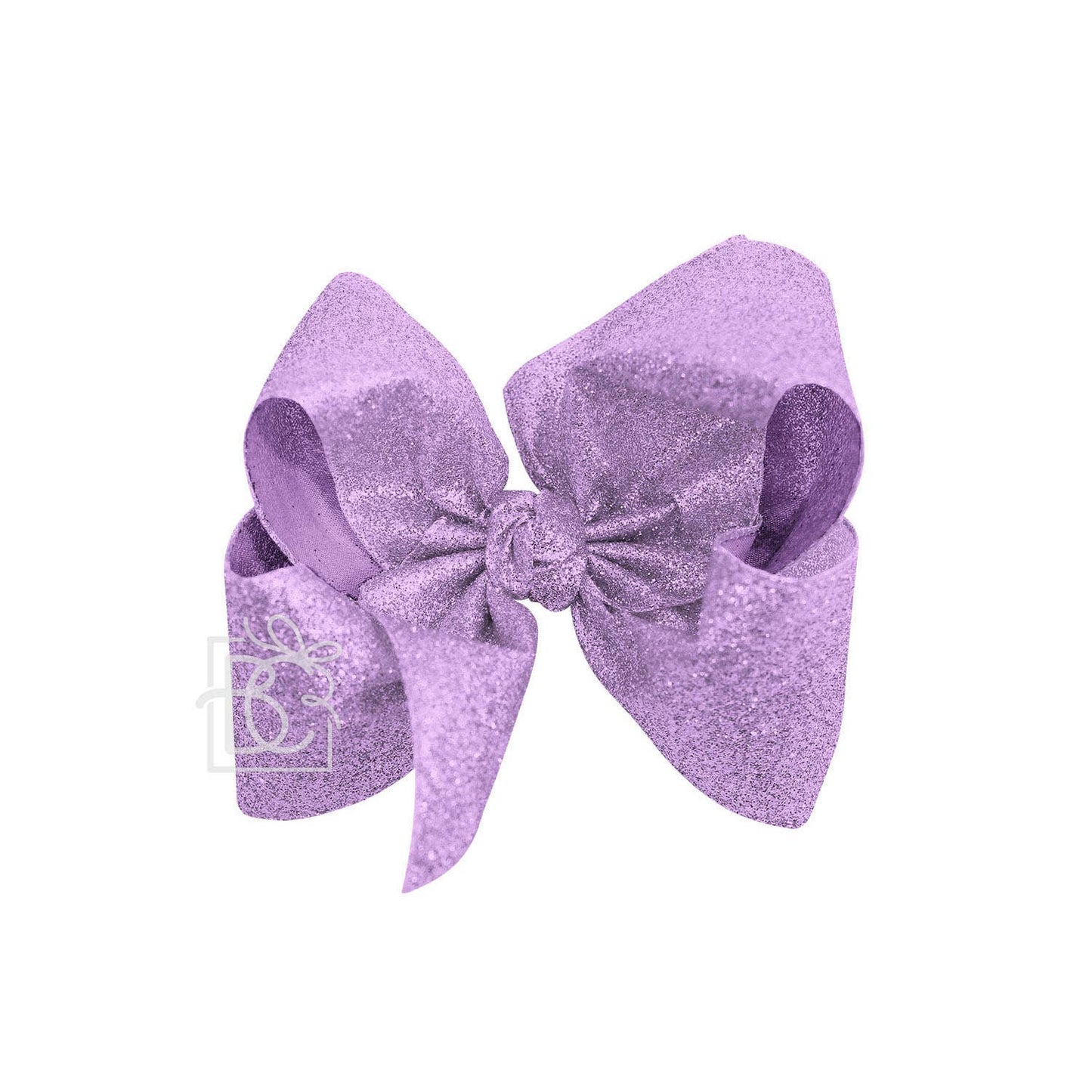 GLITTER METALLIC BOW ON CLIP