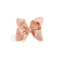 GLITTER METALLIC BOW ON CLIP