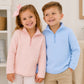 1/4 Zip Quilted Pullover- Light Pink