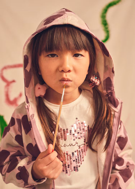Mayoral 4031 Girl Graphic T-Shirt Heart