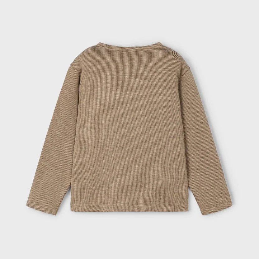 Mayoral 4082 Caramel Long Sleeve Pocket Tee