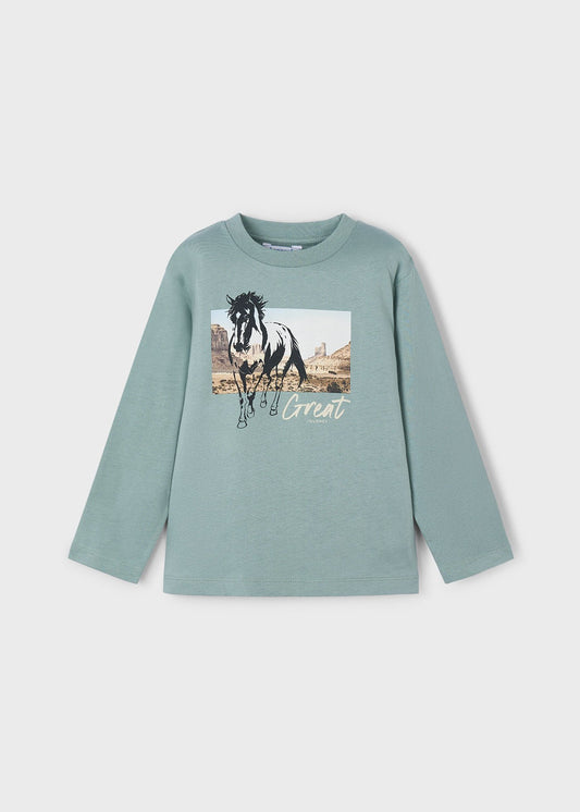 Mayoral 4093 Horse Graphic Tee