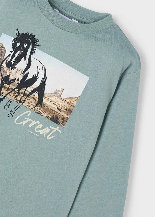 Mayoral 4093 Horse Graphic Tee